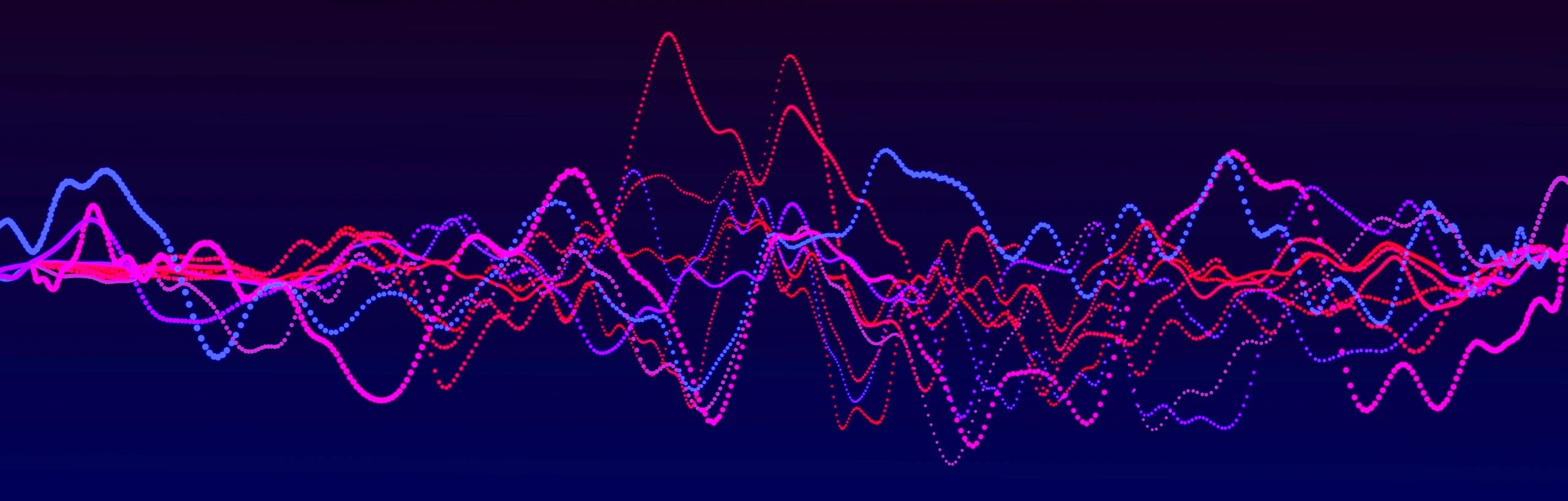 Abstract audio equalizer lights